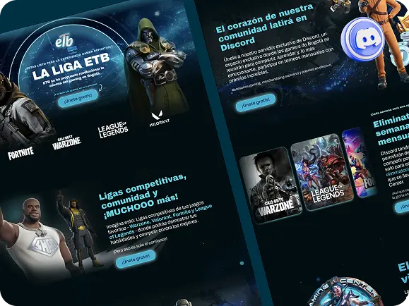 Ecommerce de La Liga ETB con juegos y comunidad